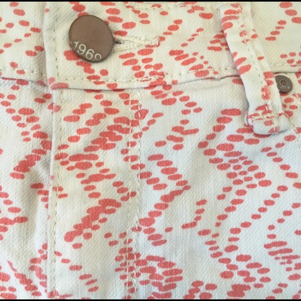 Gap 1969 Shorts Cut Off Shorts Geometric Print - Picture 2 of 2
